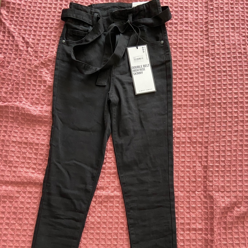 Belted High Rise Pants